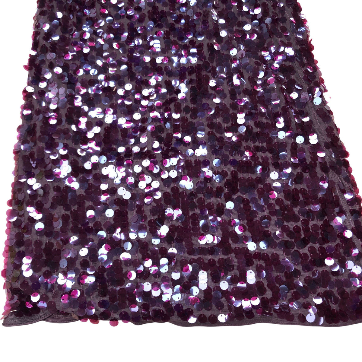Sequin Dress UK10 Women's Short Sleeve Burgundy Party Dress