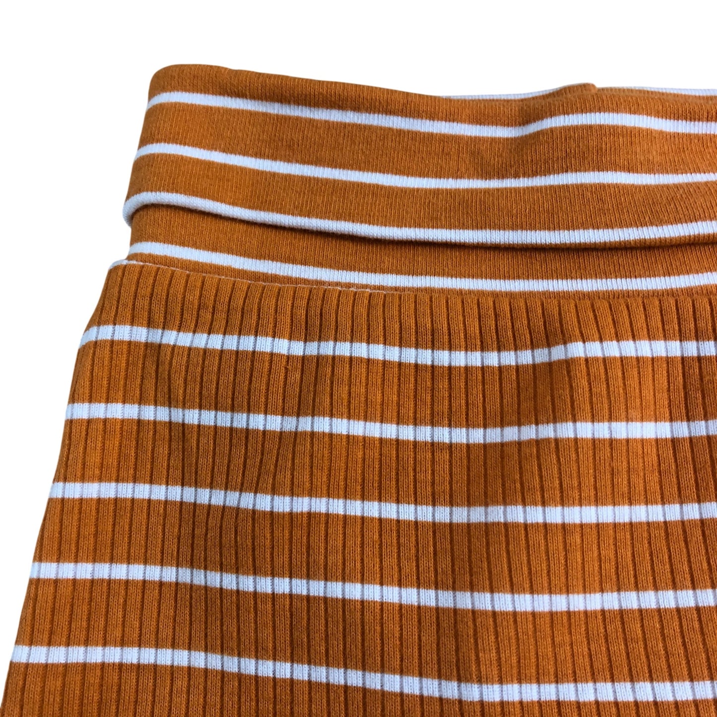 Mini Cuddles Striped Trousers 3-6 Months Baby Orange Cotton Comfortable