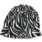 Baukjen Zebra Print Blouse UK10 Women's Long Sleeve Button Up Fashion Top
