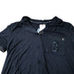 Short Sleeve Black Nightwear Top Women's Modal Pocket Style UK12
