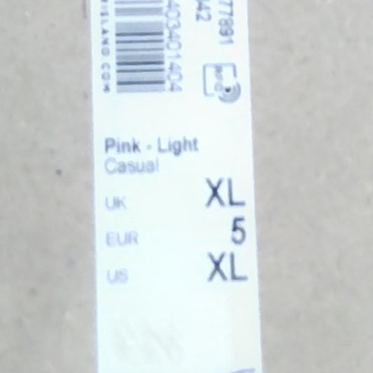 Rivers Island Oversized T-Shirt XL Men's Pink Casual Cotton Bird Print