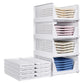 Tidy 4 Pack of Folding Closet Organisers Drawer Type Storage Rack off white