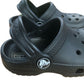 Crocs Classic Clog Kids Black Lightweight Slip On Comfortable Footwear