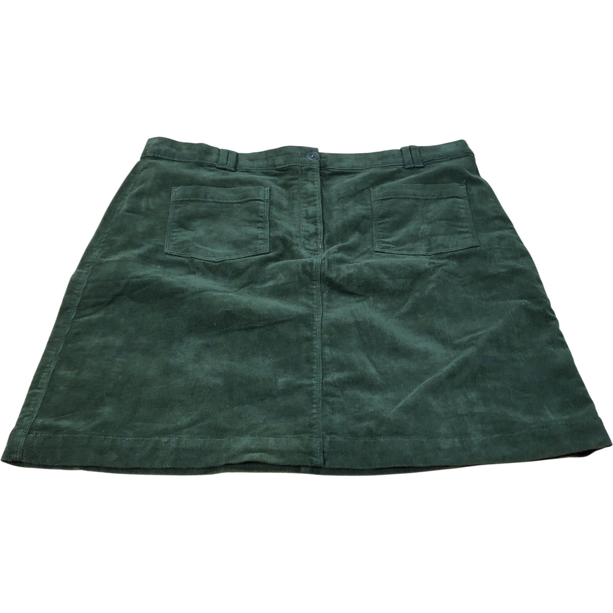 Green Corduroy Mini Skirt Size 18 Women's Casual Fashion