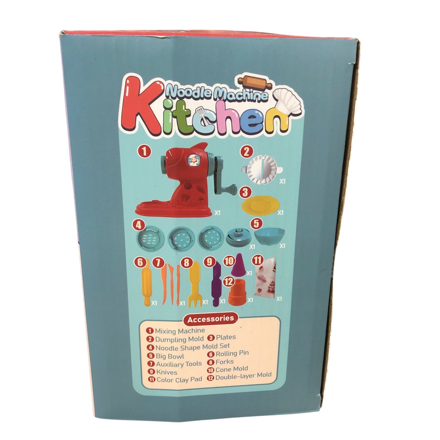 Jovicos Noodle Machine Kitchen Playset Creative Clay Toy Set 3 Plus Years