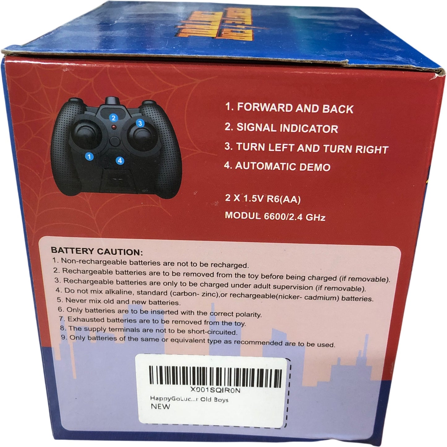 Happy Go Spider Remote Control Car 360 Degree Stunt Rechargeable Toy