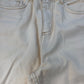 Baukjen Wide Leg Trousers UK12 Women's Organic Cotton Cream Denim