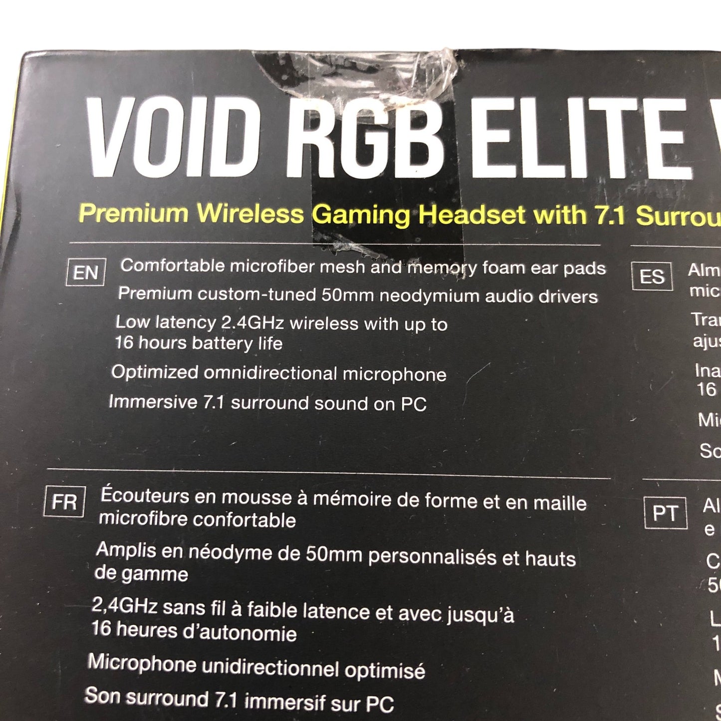 Corsair Void RGB Elite Wireless Gaming Headset PC Mac PlayStation 7.1 Surround