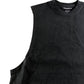 River Island Studios Sleeveless T-Shirt Size S Men's Regular Fit Black Cotton