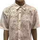 River Island Men's Lace Floral Pattern Shirt UK XL Casual Button Up