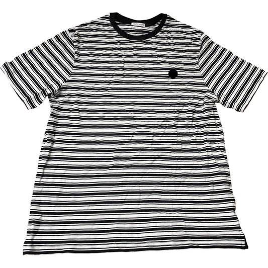 Pique Breton Stripe Tee M Men's Short Sleeve Black White Stripes