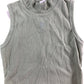 River Island Girls Ribbed Vest Top 11-12YRS Kids Light Green Cotton Sleeveless