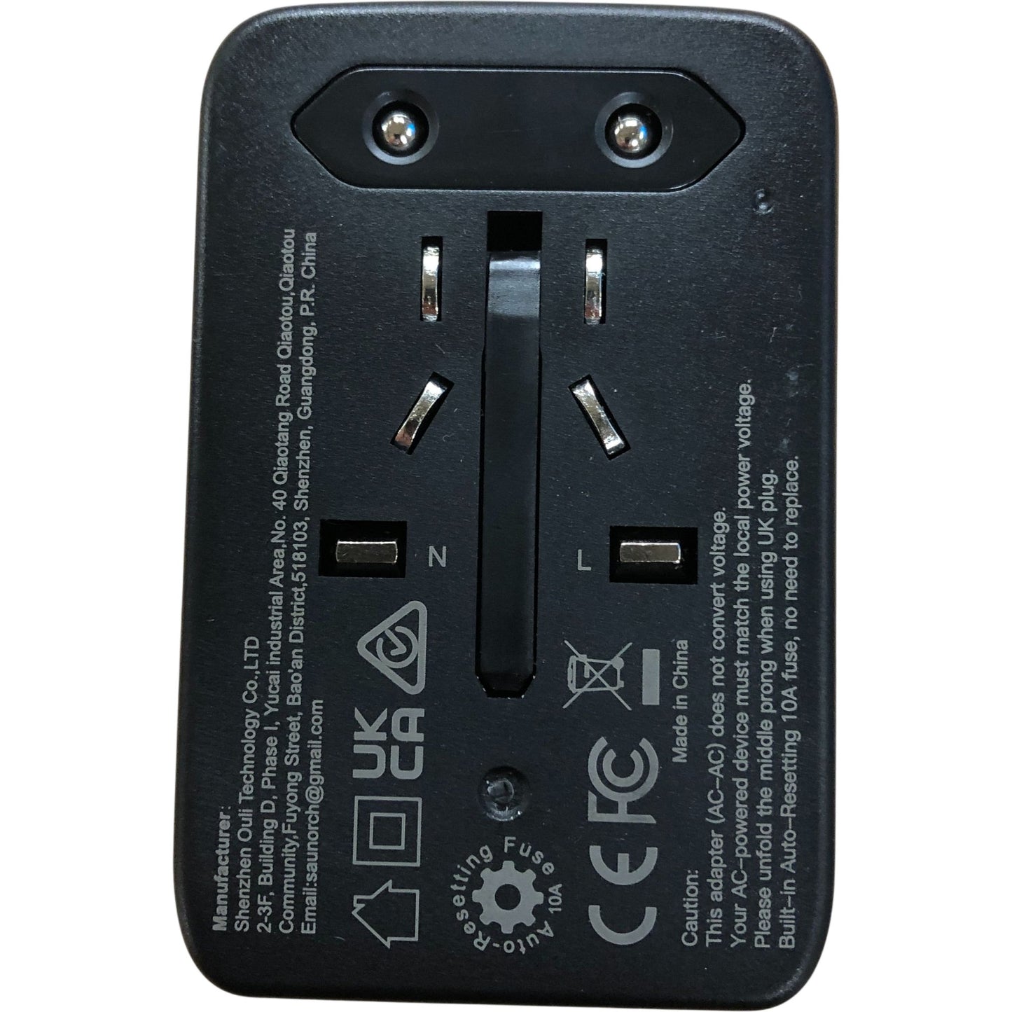 Saunorch Travel Adapter OL-220-PD35 Universal AC Socket USB Ports Worldwide