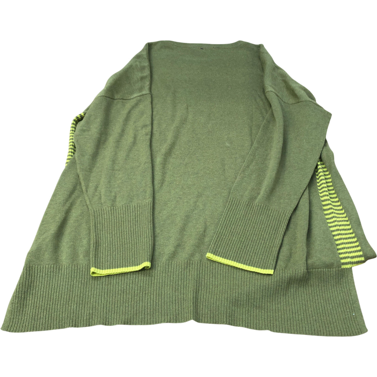Women's Olive Green Sweater Size 24 Organic Cotton Knit