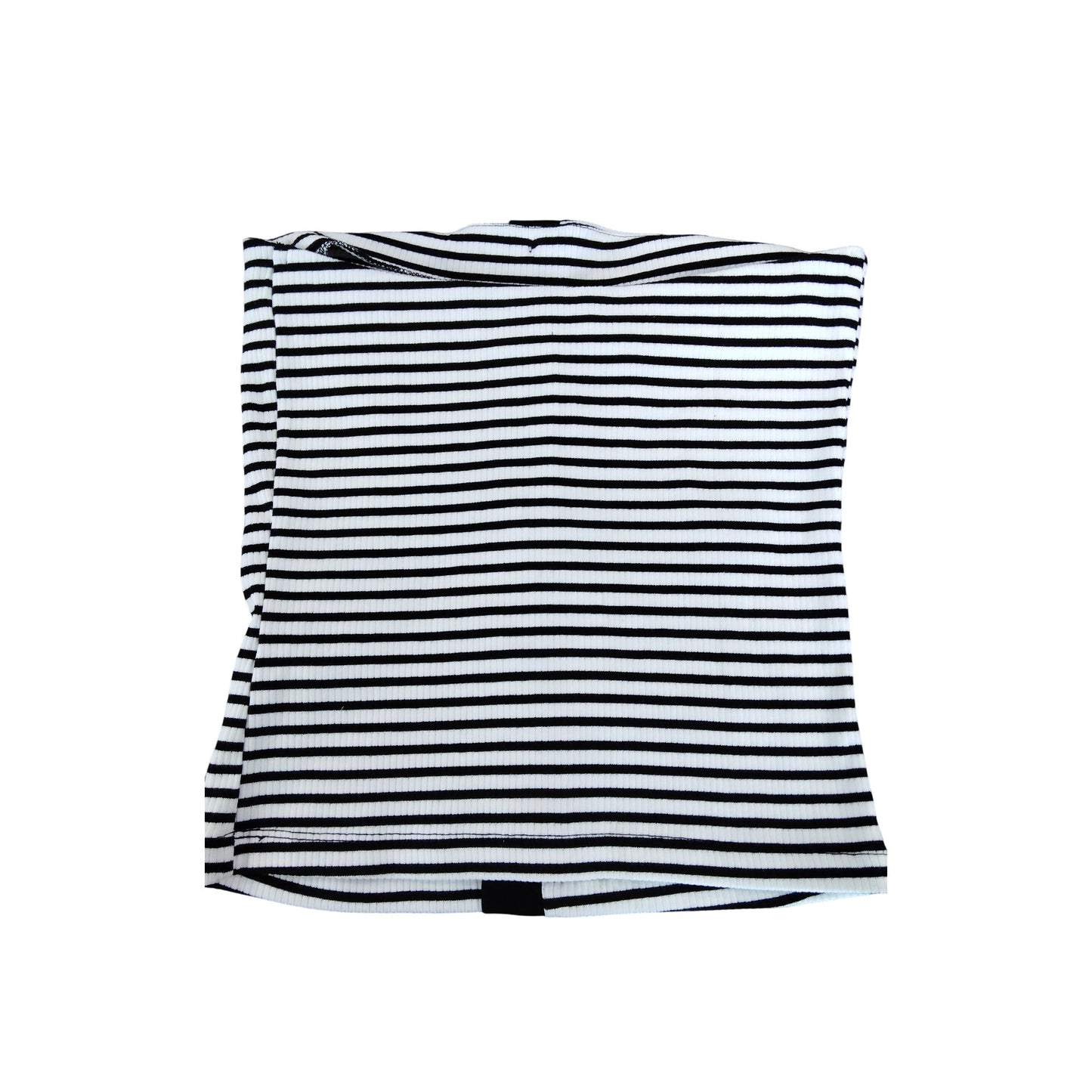 River Island Stripe Bandeau Top UK S Women's Black White Striped Casual Style