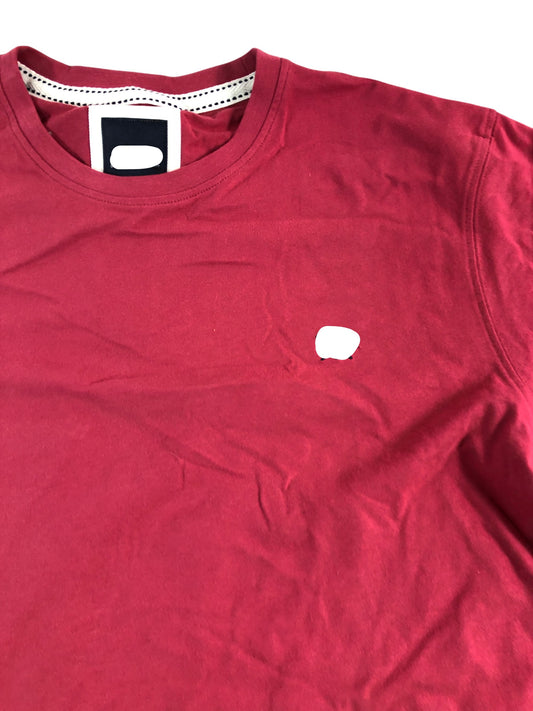 Branded T-Shirt XL Men's Casual Red Cotton Short Sleeve Top