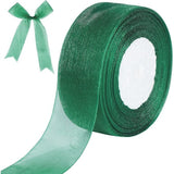 Organza Ribbon 1 1/2 Inch Wide 100 Yards Dark Green