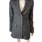 MADELEINE Checked Blazer UK10 Women's Tweed Pattern Short Jacket