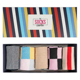 The Socks Company Women's 5 Pack Colourful Crew Socks Size UK 3.5-7
