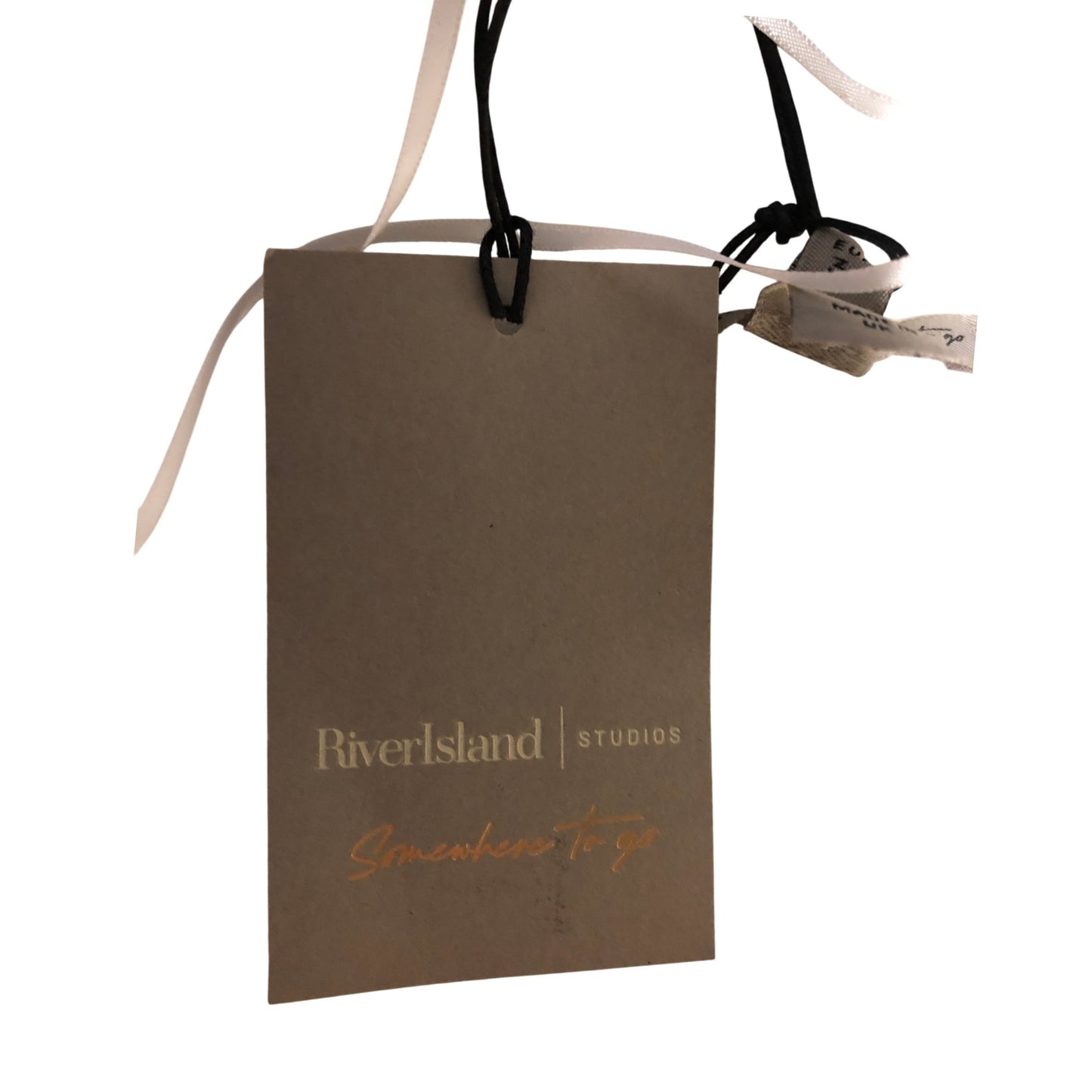 River Island Cream Drapped Midi Dress UK8 Women's Stylish Elegant Evening Wear