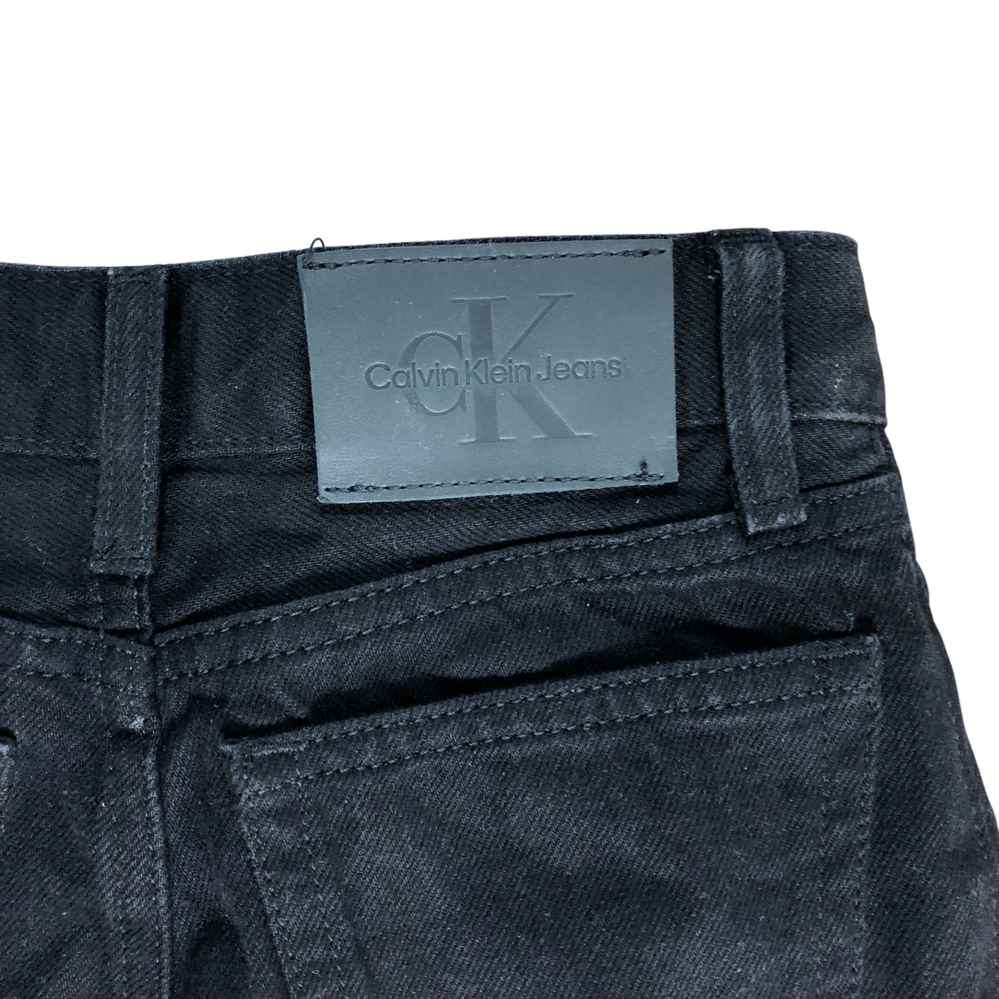 Calvin Klein Jeans Women's Black Slim Fit Size UK8 Cotton Trousers