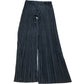 River Island Pleated Trousers Women's Black Wide Leg Style Polyester