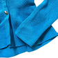River Island Women's XS Cardigan Blue Knit Long Sleeve Button Front