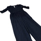 Jumpsuit  Women's Navy Blue V Neck Casual 3/4 Sleeve UK Size 8