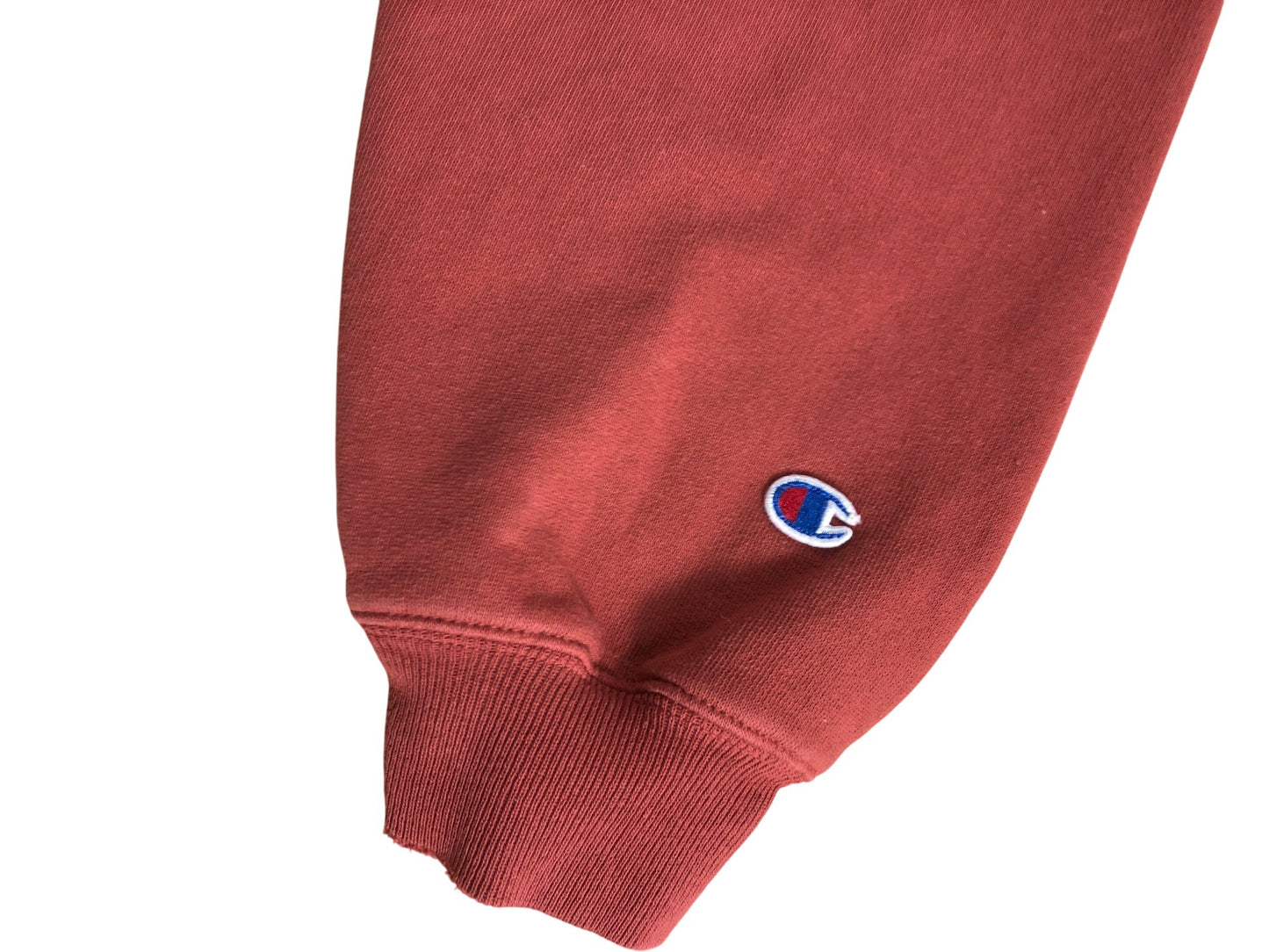 CHAMPION Hoodie Size M Men's Pullover Sweatshirt Cotton Blend Red Casual