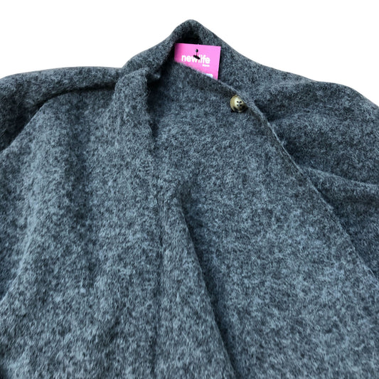 River Island Cardigan Women's Grey Open Front Wrap Style Size 10