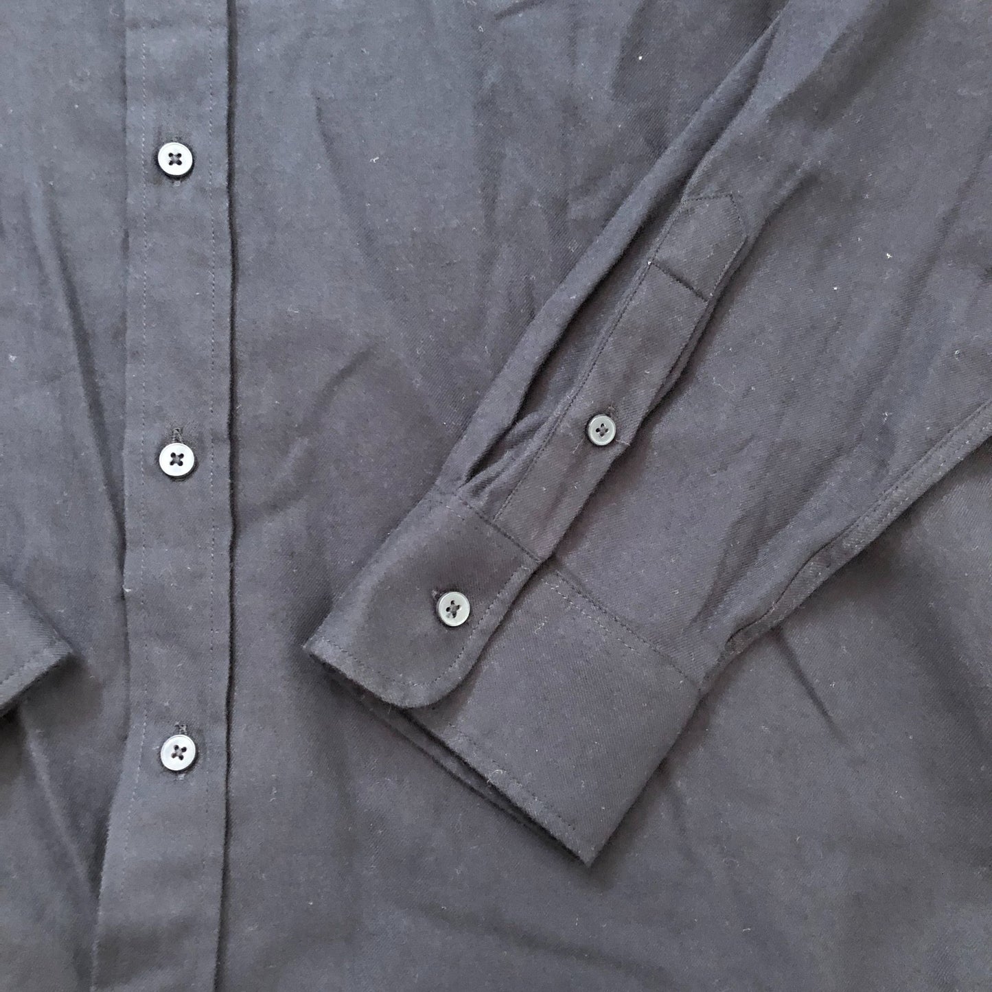 ZARA Men's Black Shirt Size XL Cotton Long Sleeve Casual Top
