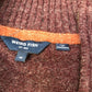 Weird Fish Wool Blend Quarter Zip Mull Wine Sweater Size M