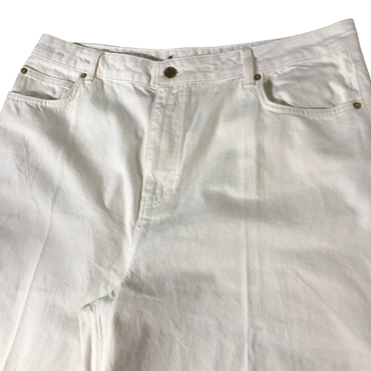 Branded White Wide Leg Jeans - Size 18L
