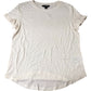 Lauren Ralph Lauren Women's Pale Cream T-Shirt Size M Casual Linen Blend