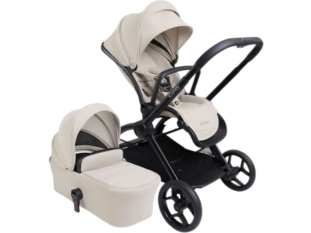 iCandy Core 2 Pushchair Travel System Cream with Carrycot Sandstone
