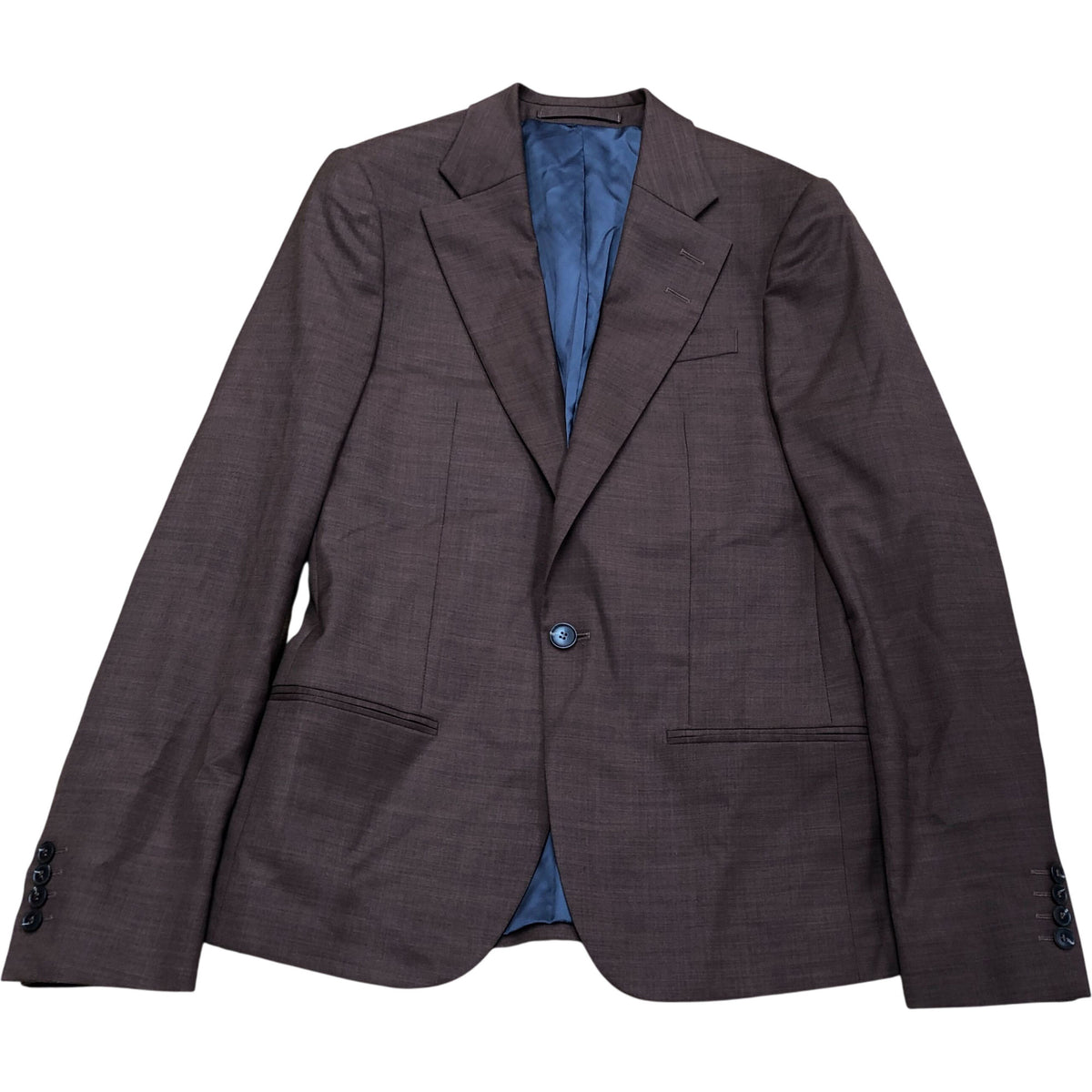 River Island Suit Jacket Brown Slim Fit Tailored Blazer Smart Casual 36R