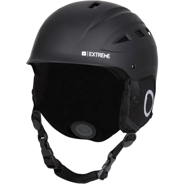 Mountain Warehouse Pinnacle Ski Helmet Unisex Size S Black Safety Gear