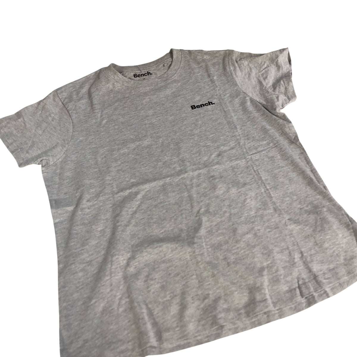 Bench Grey T-Shirt Size 16 Women's Cotton Casual Top Short Sleeve