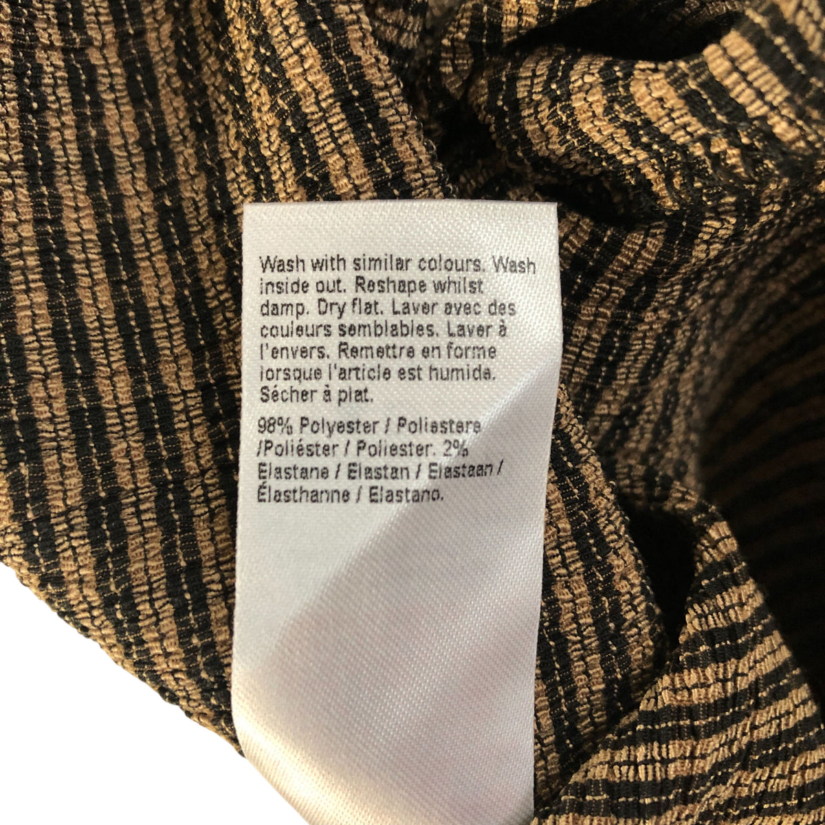 River Island Women's Trousers Houndstooth Pattern Stretch Waist