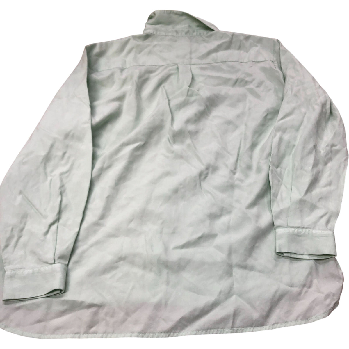 Baukjen Long Sleeve Shirt 100% Tencel Lyocell Size 12 Green Casual Shirt