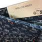 Bershka Sequin Wide Low Waist Jeans UK 4 Women's Stylish Denim Trousers