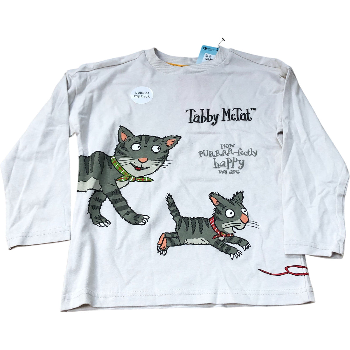 Tabby McTat Long Sleeve T-Shirt Boys Cotton Cute Cat Design