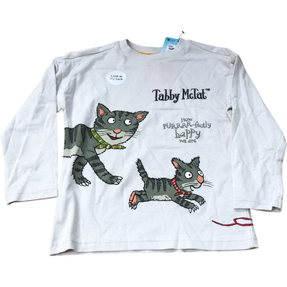 Tabby McTat Long Sleeve T-Shirt Boys Cotton Cute Cat Design