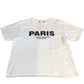 Paris Avenue Montaigne T-Shirt UK Large Women's White Cotton Top