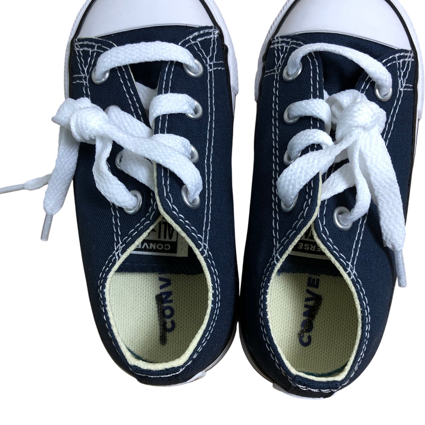 Converse All Star Kids Trainers Size 8 Unisex Navy Canvas Sneakers