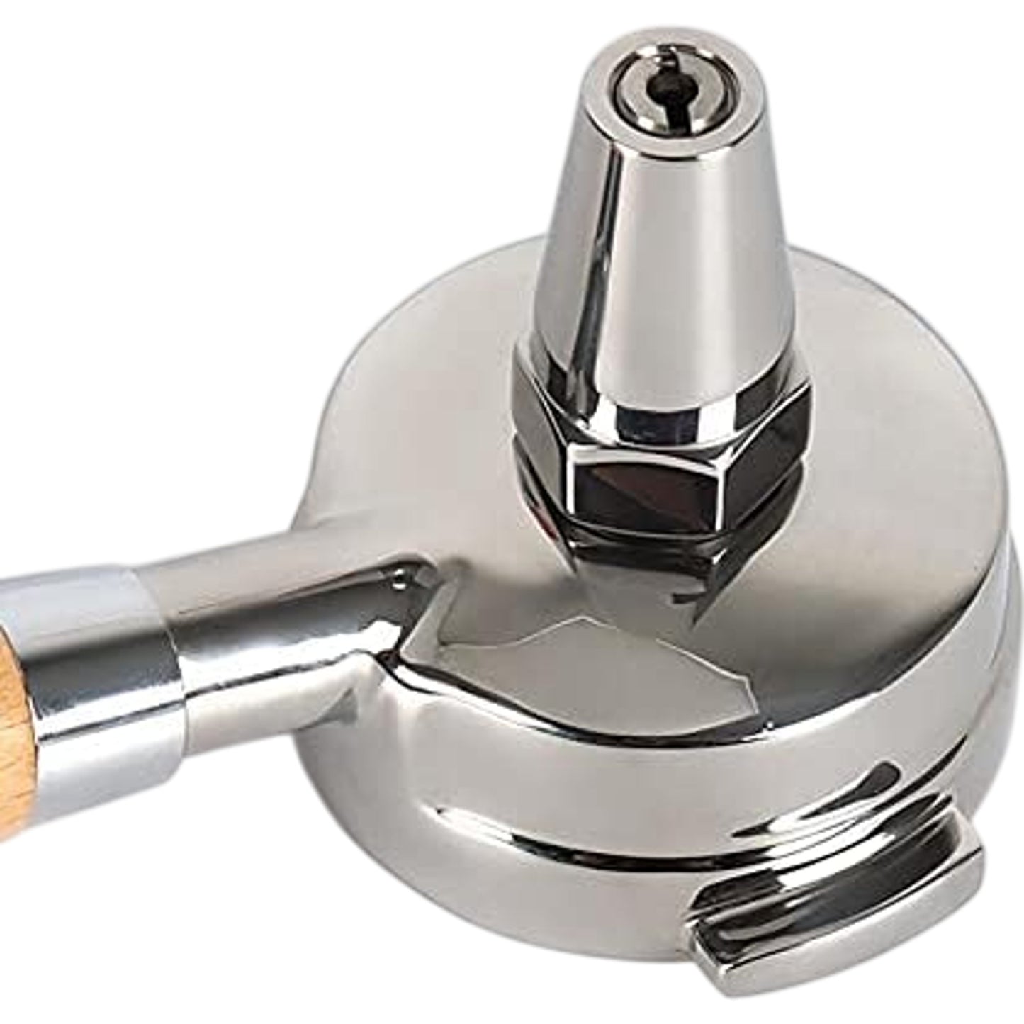 Quality Coffee Portafilter With Wooden Handle Compatible With Espresso Machines