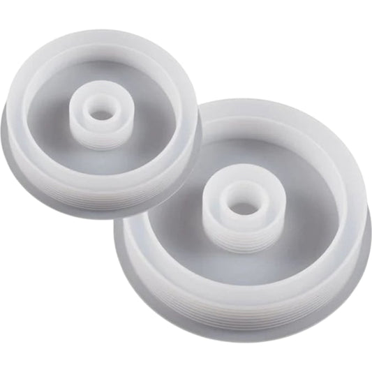 2Pcs Circle Silicone Candle Holder