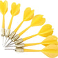 HRLORK Yellow Dart Flights Set 8 Pieces Dart Game Accessory Durable Performance
