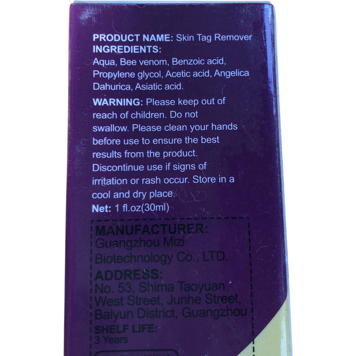 Bee Venom Skin Tag Remover 30ml Fast Results Easy To Use Wart Treatment