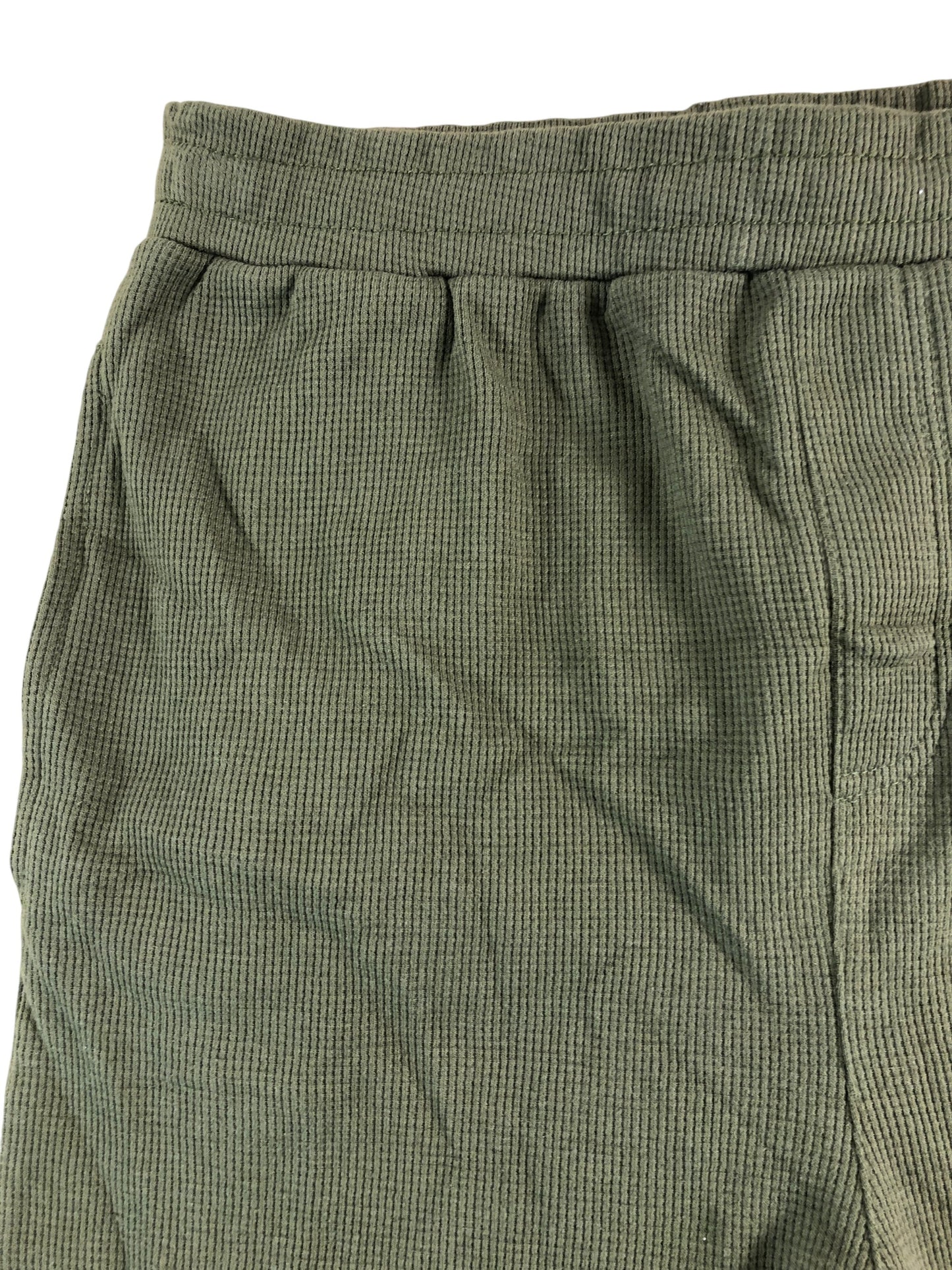 KANGAROO POO Men's Medium Olive Green Waffle Knit Casual Shorts M